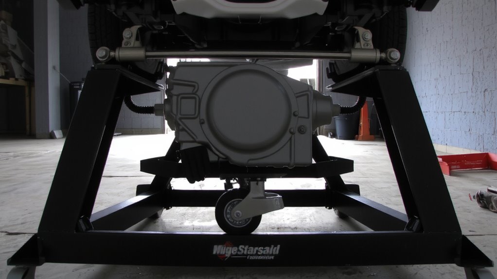 wide base steel frame stability