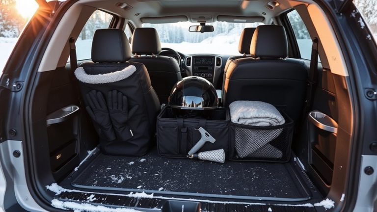 winter car gear organizers