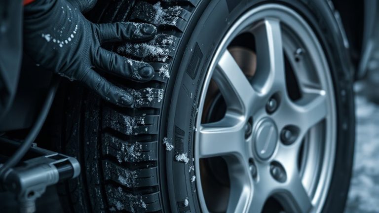 winter tires on steel wheels