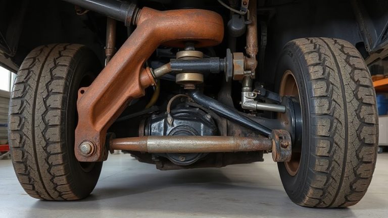 worn control arms cause steering issues